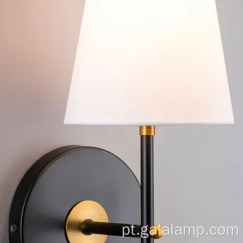 Lâmpada de parede moderna elegante para decoração de quarto contemporâneo